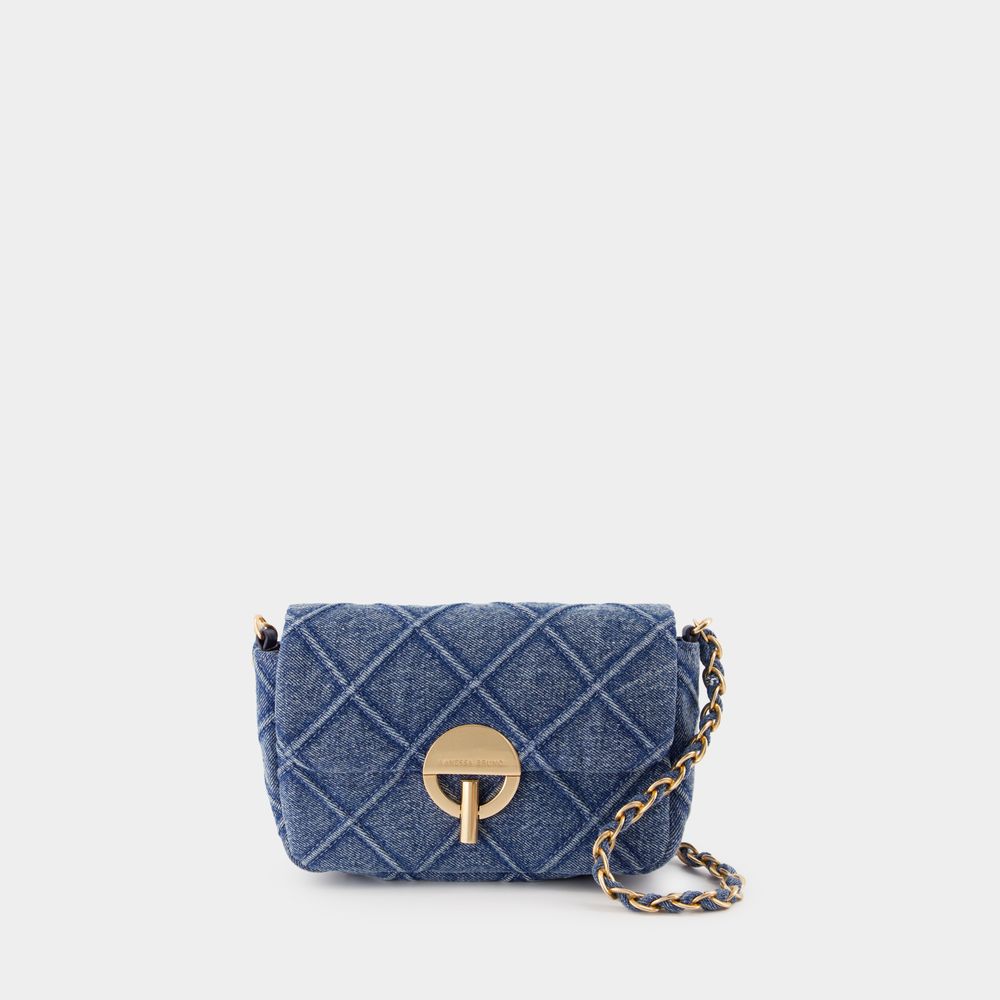 Vanessa Bruno Moon Mm Crossbody - - Cotton - Blue In Blue