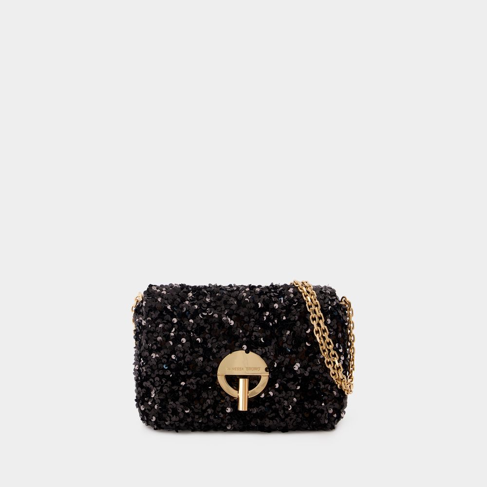 Shop Vanessa Bruno Moon Crossbody -  - Cotton - Black