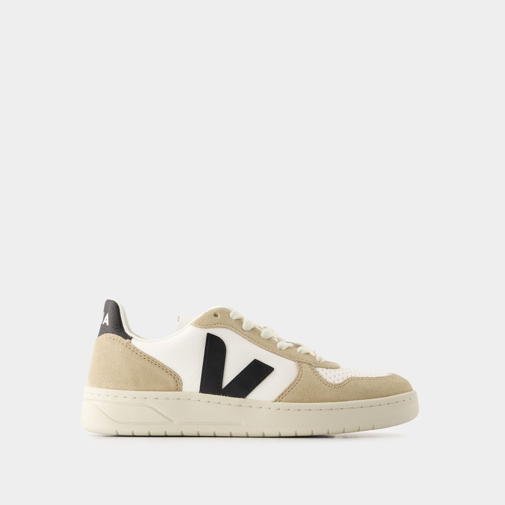 Shop Veja V10 Sneakers -  - Leather - White