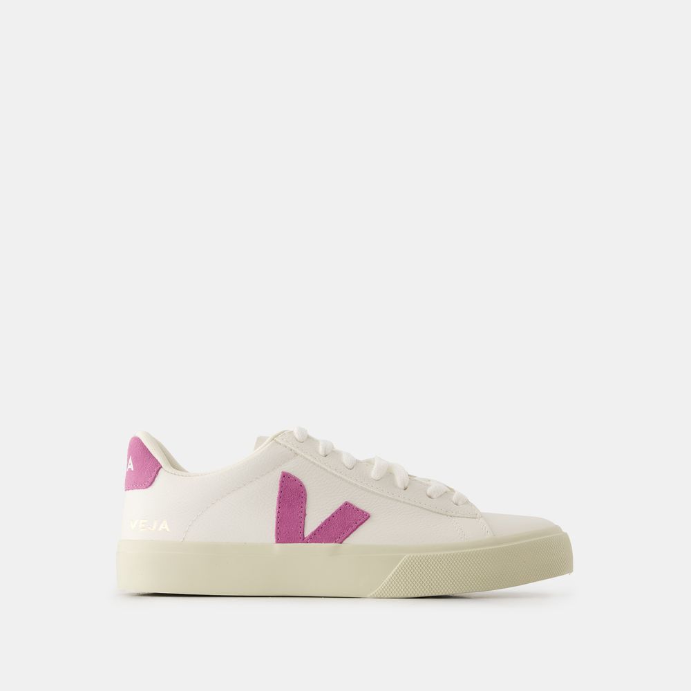 Shop Veja Campo Sneakers -  - Leather - White Mulberry