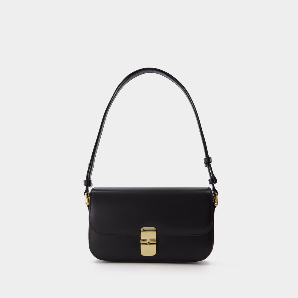 Apc Tasche Grace Ringtte Aus Schwarzem Leder In Black