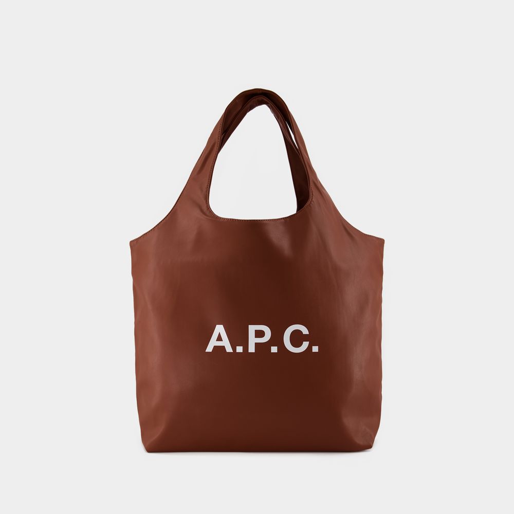 Shop Apc Ninon Tote Bag - A.p.c - Synthetic - Brown