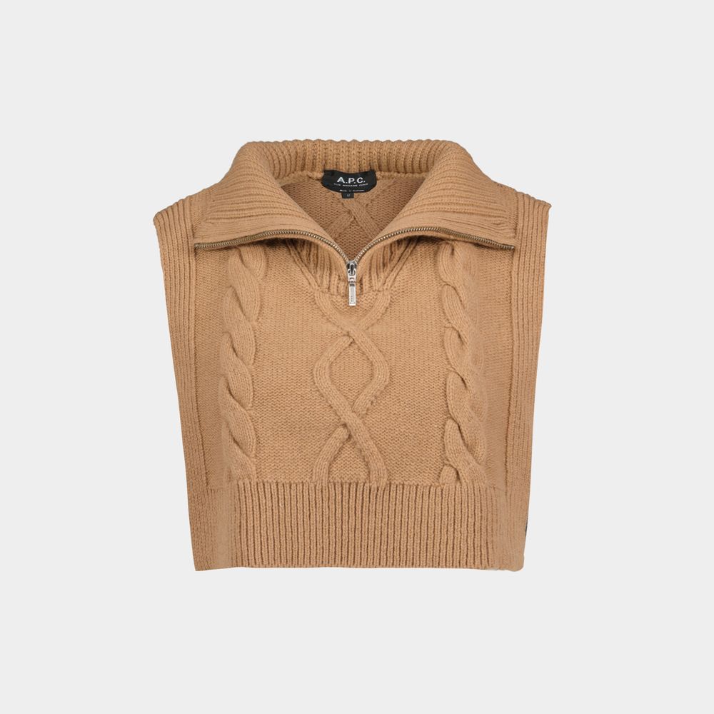 Apc Snood Lola Scarf - A.p.c. - Wool - Camel In Brown
