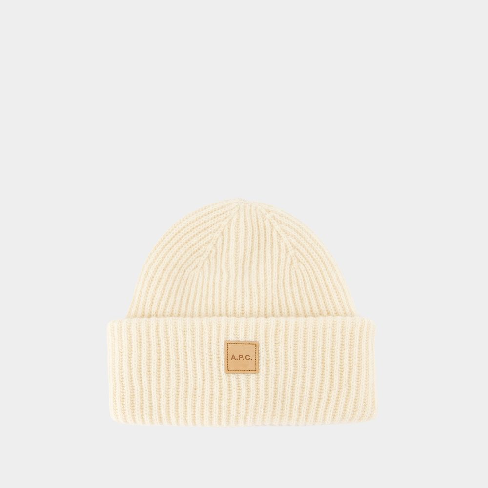 Apc Bonnet Michelle - A.p.c. - Laine - Beige In Beige