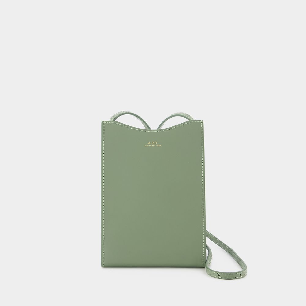 Apc Jamie Neck Pouch - A.p.c - Leather - Green