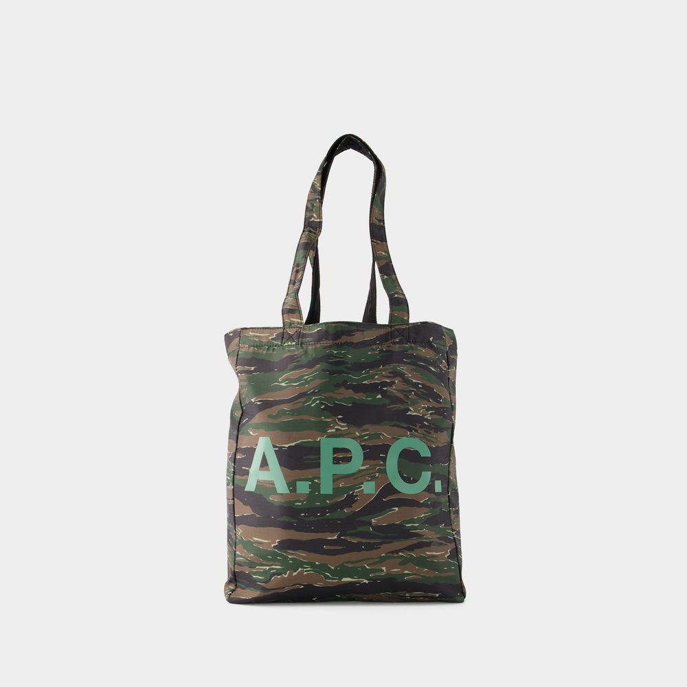 Shop Apc Lou Reversible Tote Bag - A.p.c. - Synthetic - Khaki