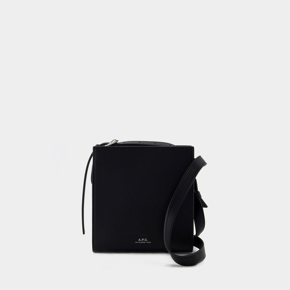 Shop Apc Nino Crossbody - A.p.c. - Synthetic Leather - Black