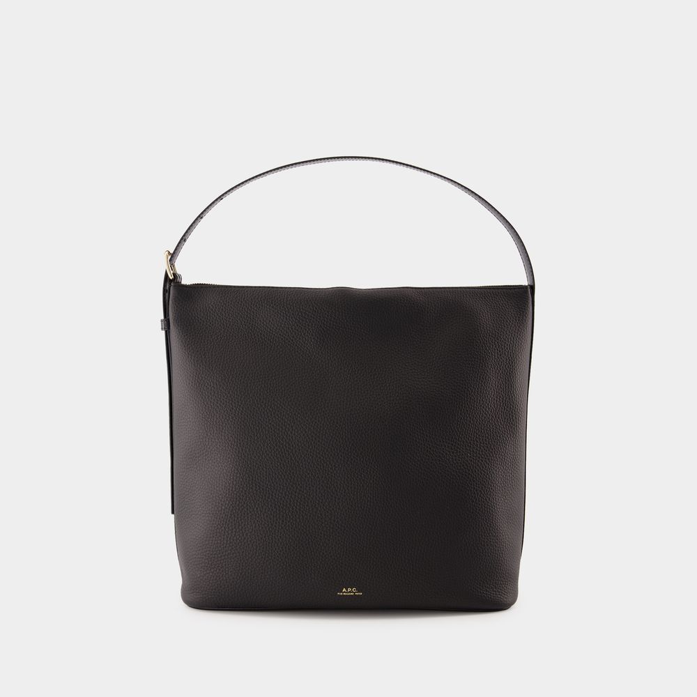 Shop Apc Vera Shoulder Bag - A.p.c. - Leather - Black