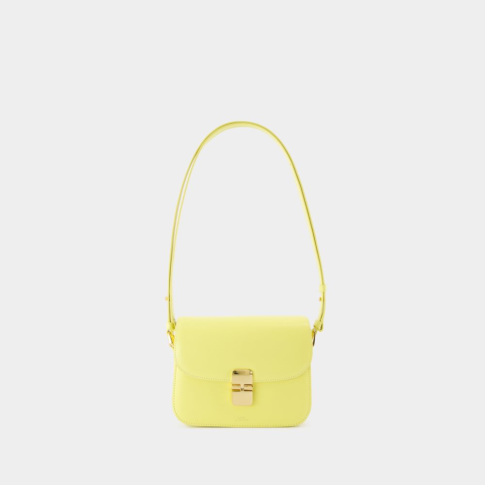 Apc Grace Small Crossbody - A.p.c. - Leather - Lemon Yellow In Yellow