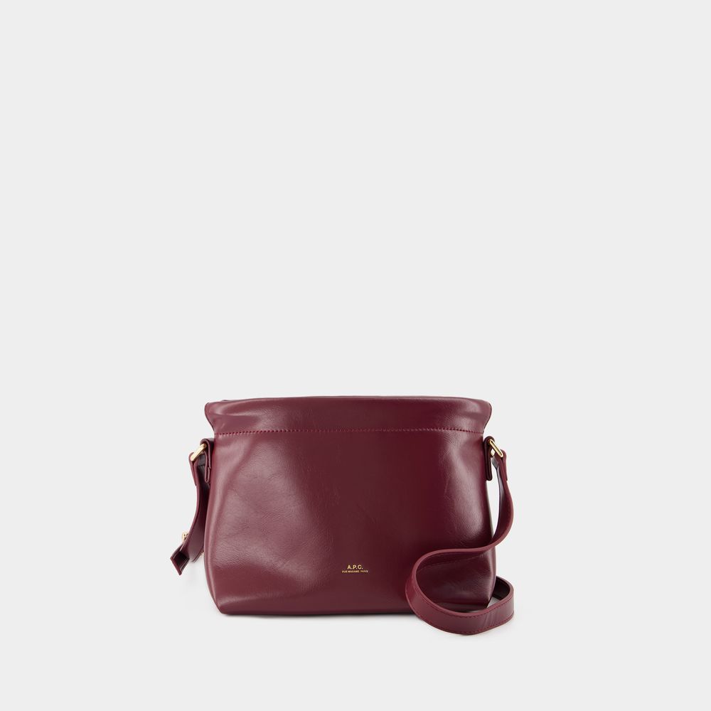 Shop Apc Ninon Mini Crossbody - A.p.c. - Synthetic - Burgundy