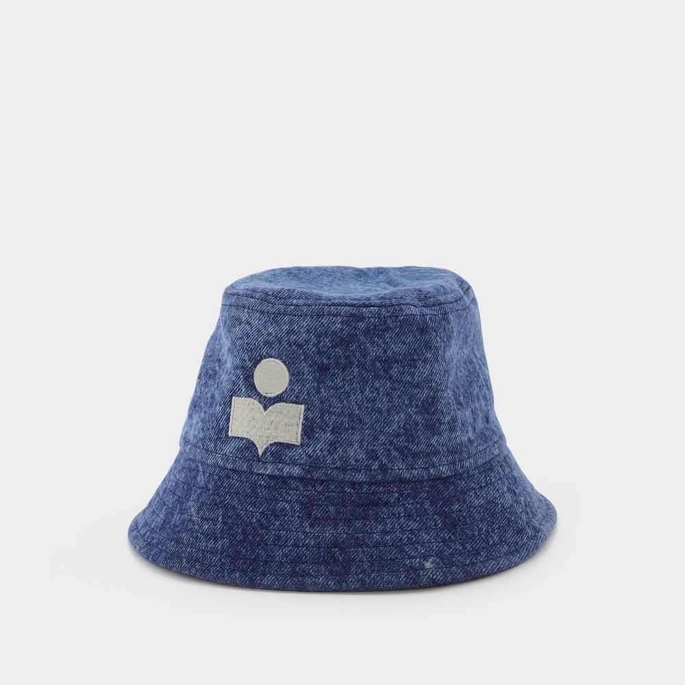 chapeau bob haley en toile bleue