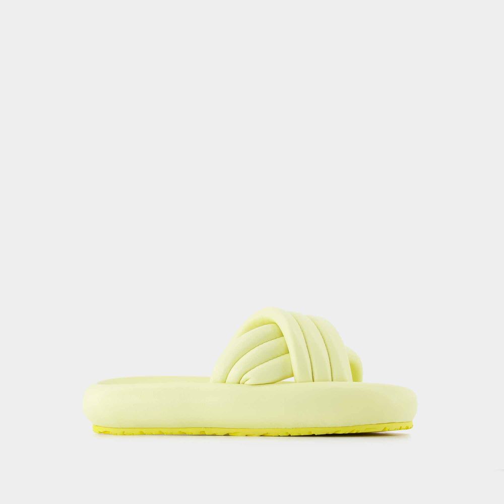 Shop Isabel Marant Niloo-gb Sandals -  - Yellow - Leather