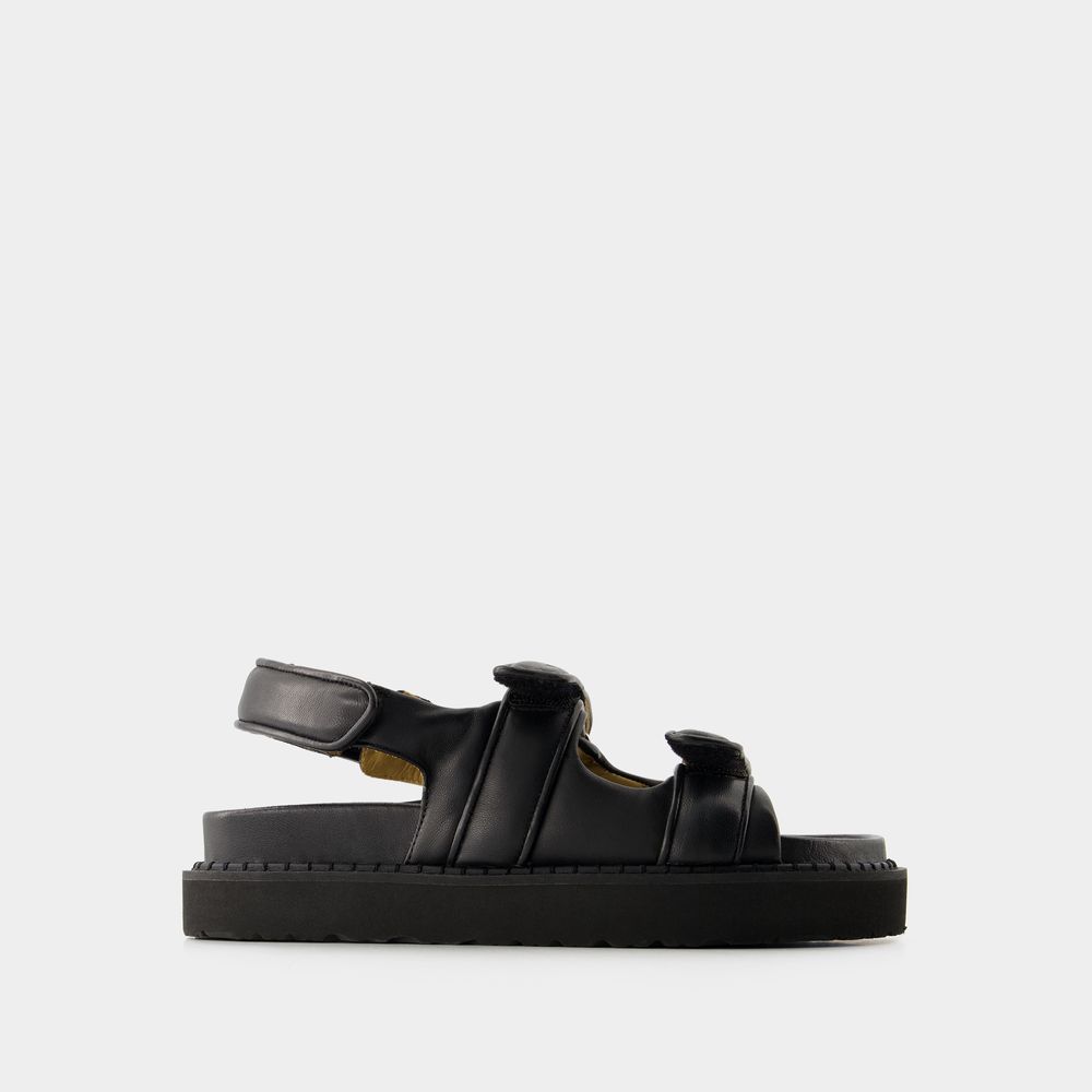 Shop Isabel Marant Madee Sandals -  - Leather - Black