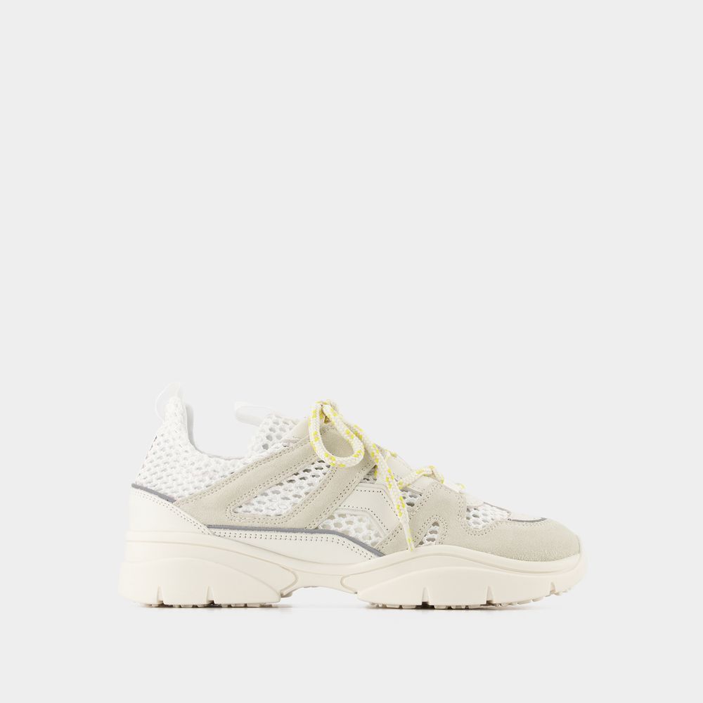 Shop Isabel Marant Kindsay-gd Sneakers -  - White - Leather