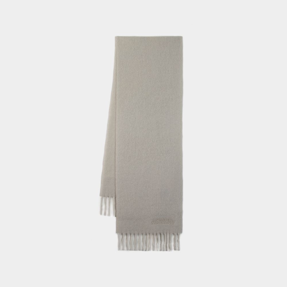 Shop Isabel Marant Firny Scarf -  - Wool - Beige