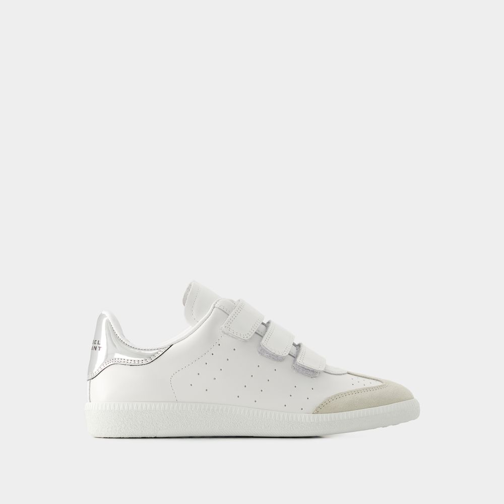 ISABEL MARANT BETH SNEAKERS - ISABEL MARANT - LEATHER - SILVER