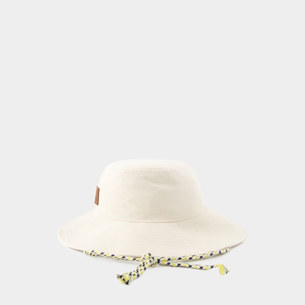 Shop Isabel Marant Fadelya Gd Bucket Hat -  - Cotton - Beige