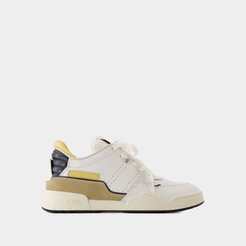 Shop Isabel Marant Sneakers Emree -  - Cuir - Jaune In Yellow