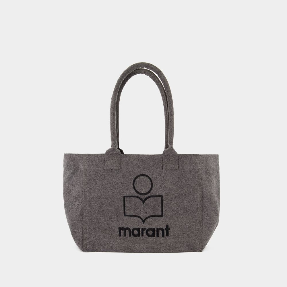 Shop Isabel Marant Yenky Shoulder Bag -  - Cotton - Grey