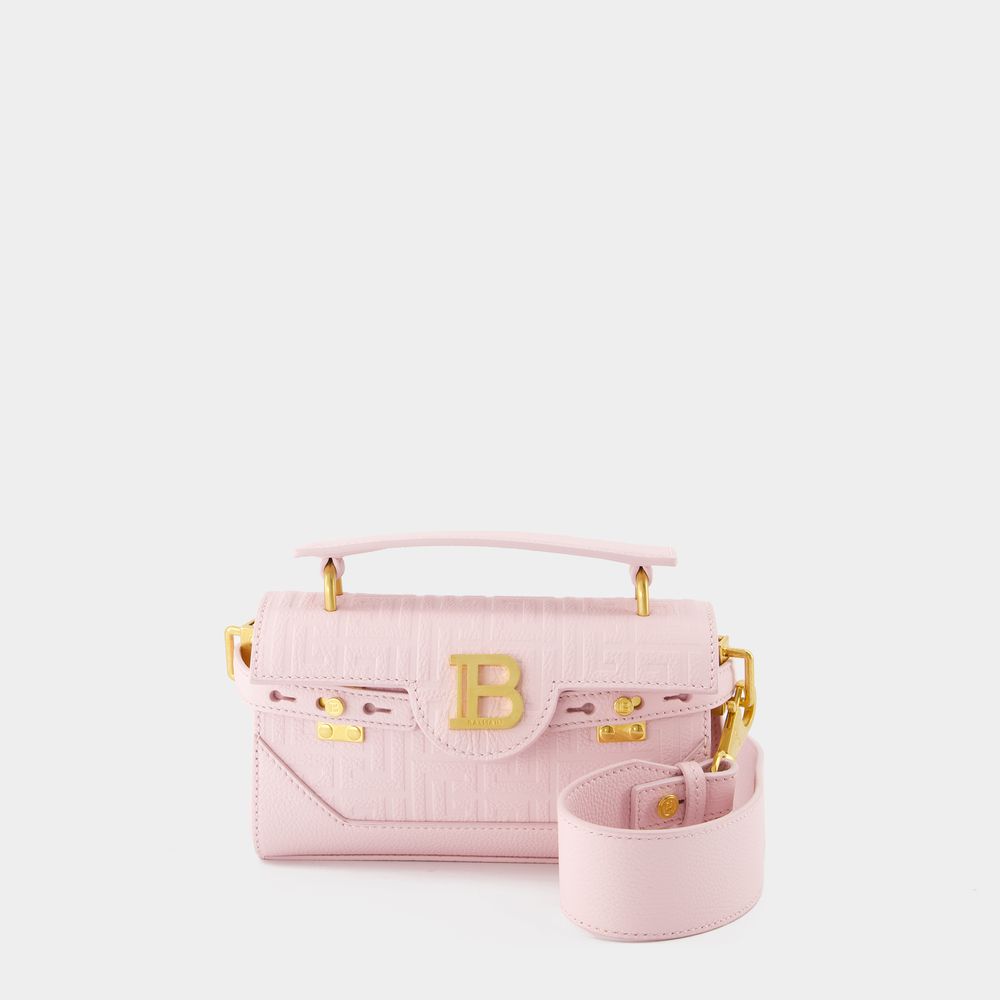 Balmain B-buzz 19 Crossbody - - Leather - Light Pink In Pink