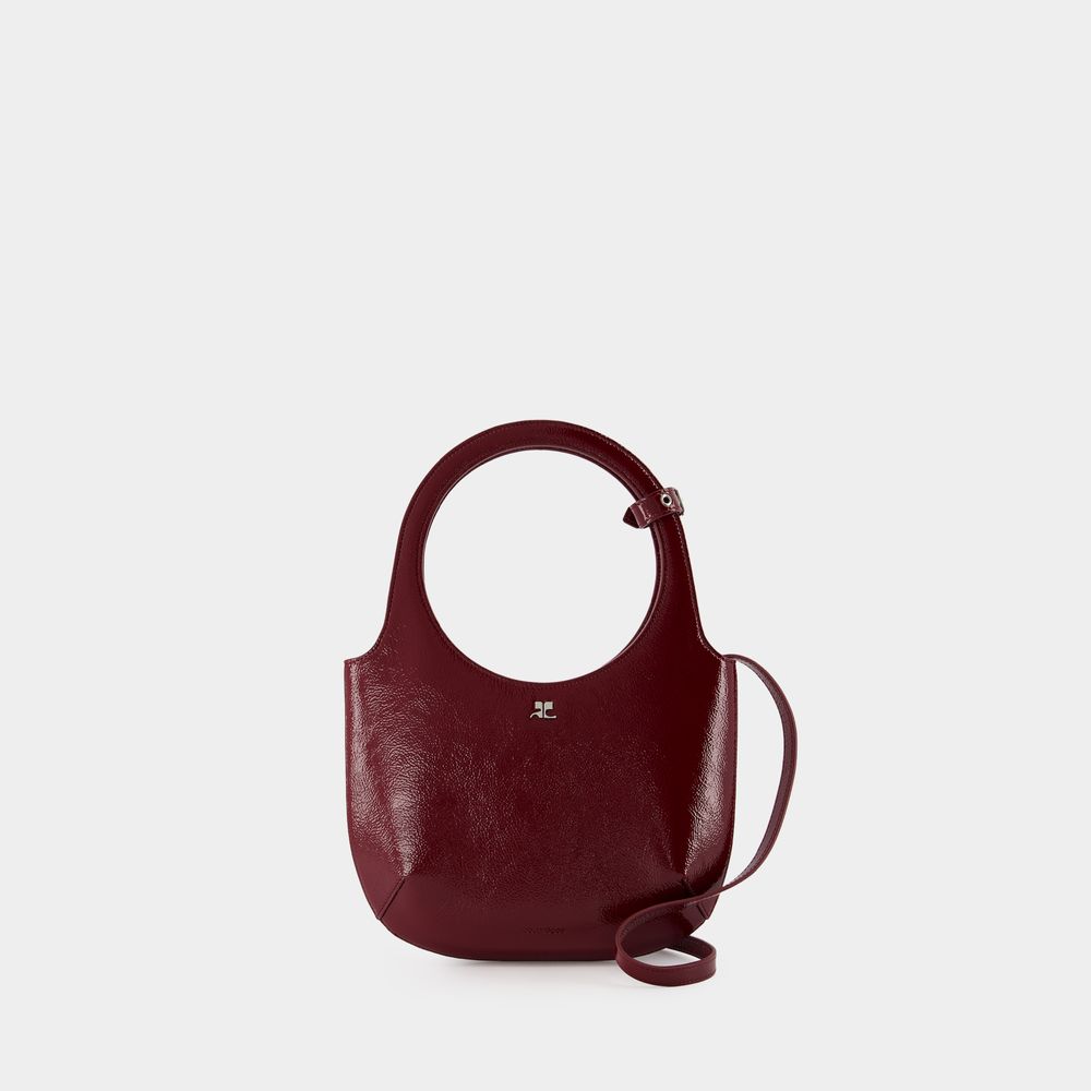 Shop Courrèges Holy Purse - Courreges - Leather - Red