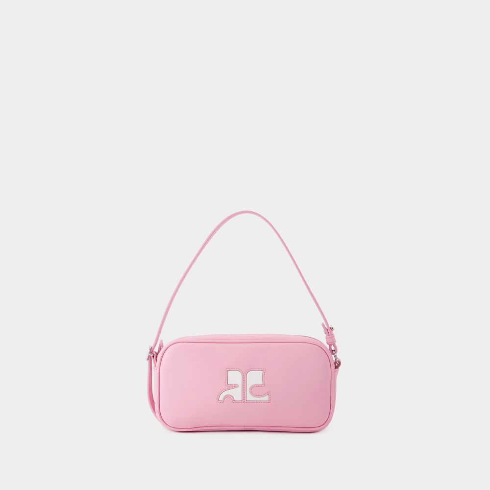 Shop Courrèges Baguette Hobo Bag - Courreges - Leather - Candy Pink