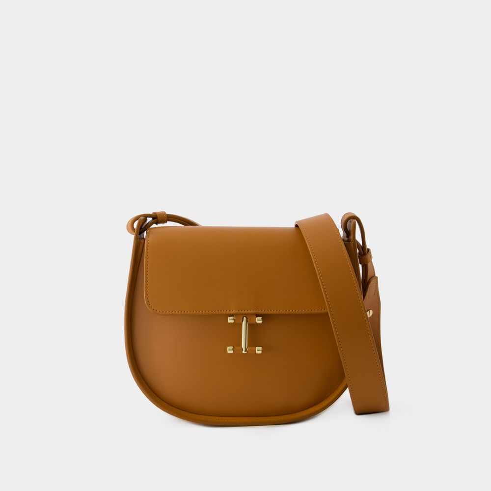 Shop Ines De La Fressange Senda Shoulder Bag  -  - Leather - Camel In Brown