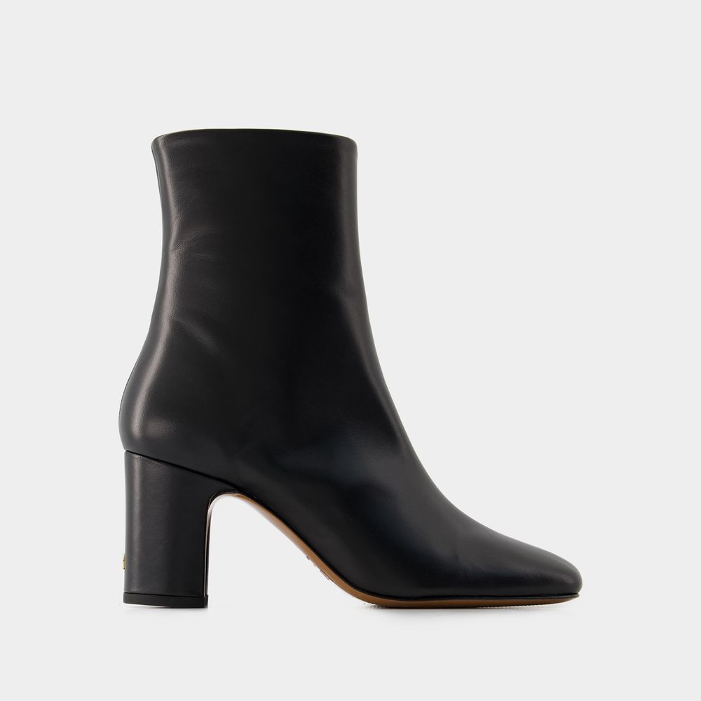 Shop Rouje Celeste Ankle Boots -  - Leather - Black