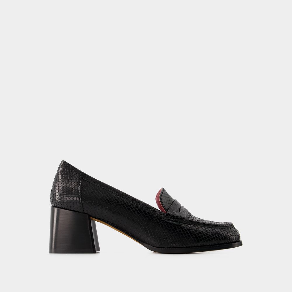 Shop Rouje Dorothee Loafers -  - Leather - Black
