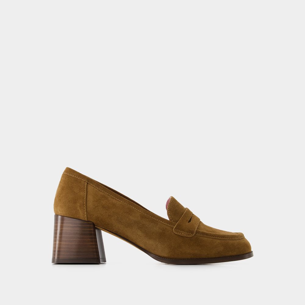 Shop Rouje Dorothee Loafers -  - Leather - Beige
