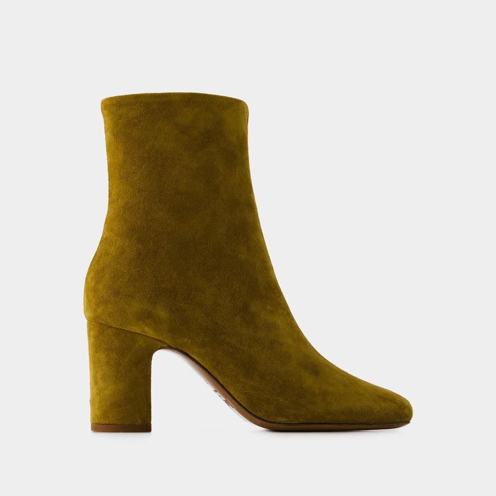 Shop Rouje Celeste Ankle Boots -  - Leather - Khaki