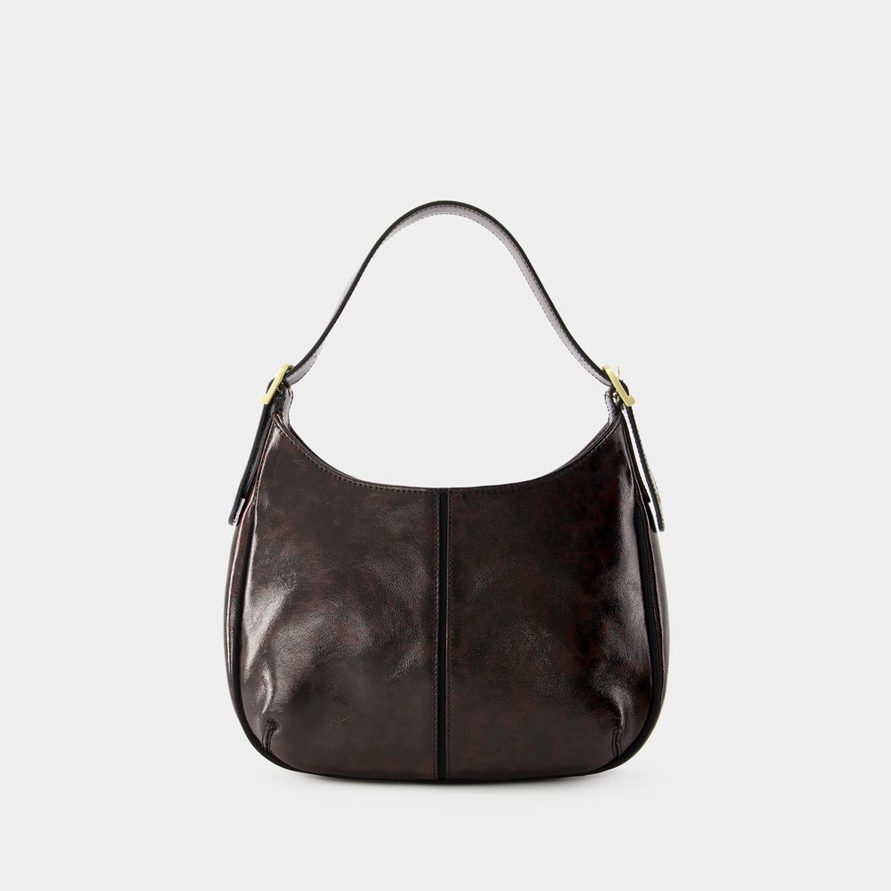 ROUJE FRENCHY HOBO BAG - ROUJE - LEATHER - BLACK TURTLE