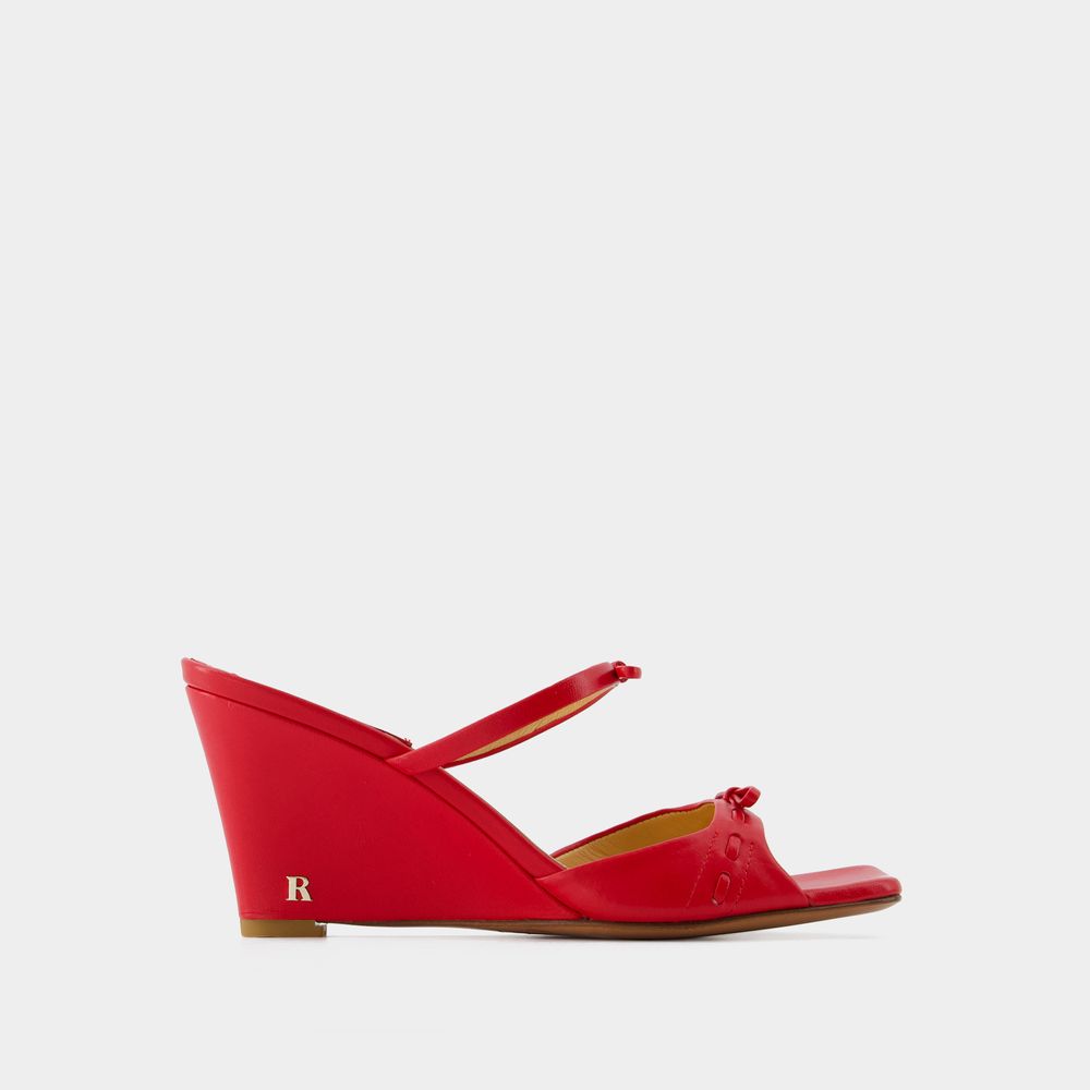 Shop Rouje Eve Pumps -  - Leather - Red