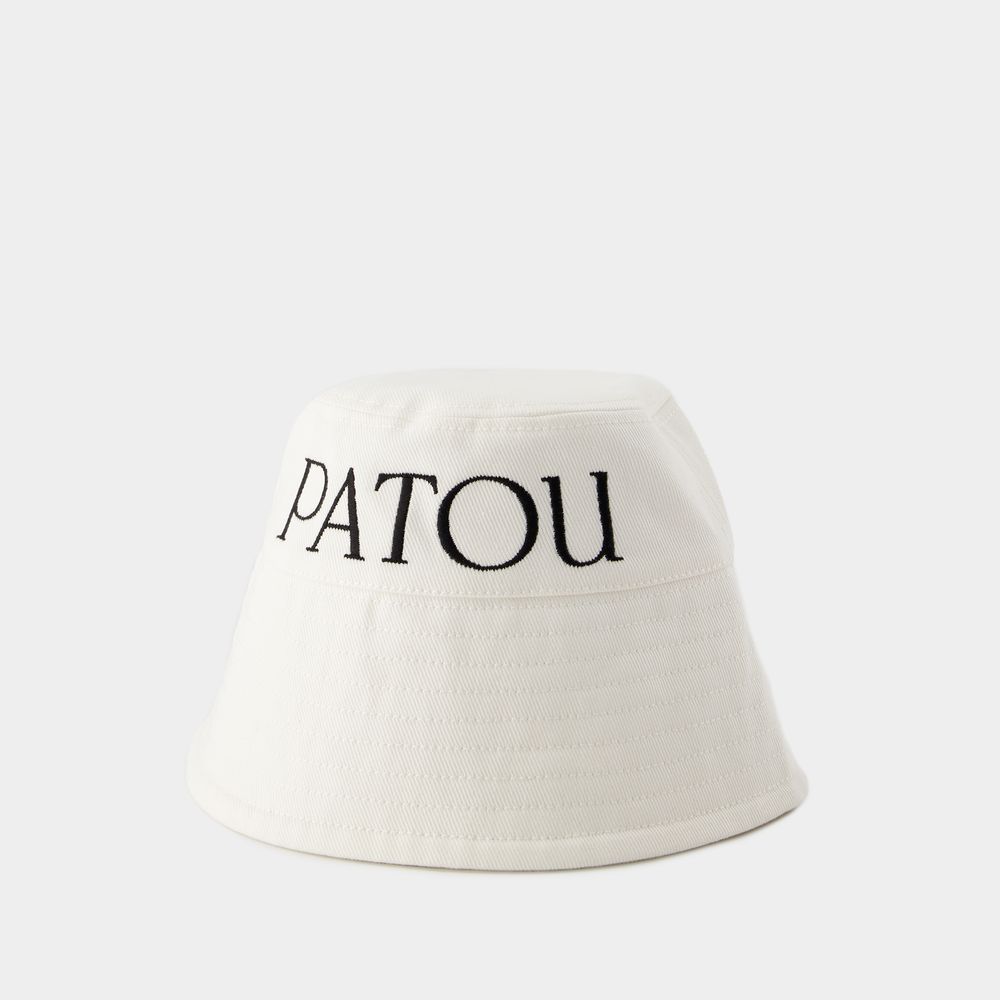 Shop Patou Bucket Hat -  - Cotton - White