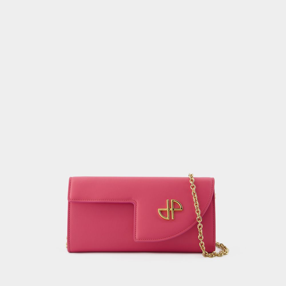 Patou Wallet On Chain -  - Leather - Pink