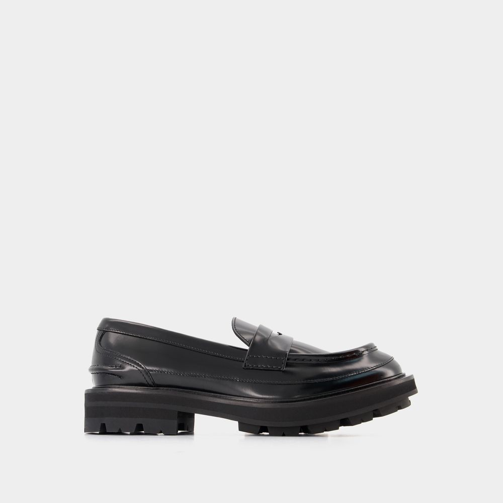 Alexander Mcqueen Oversize Flat Shoes -  -  Black - Leather