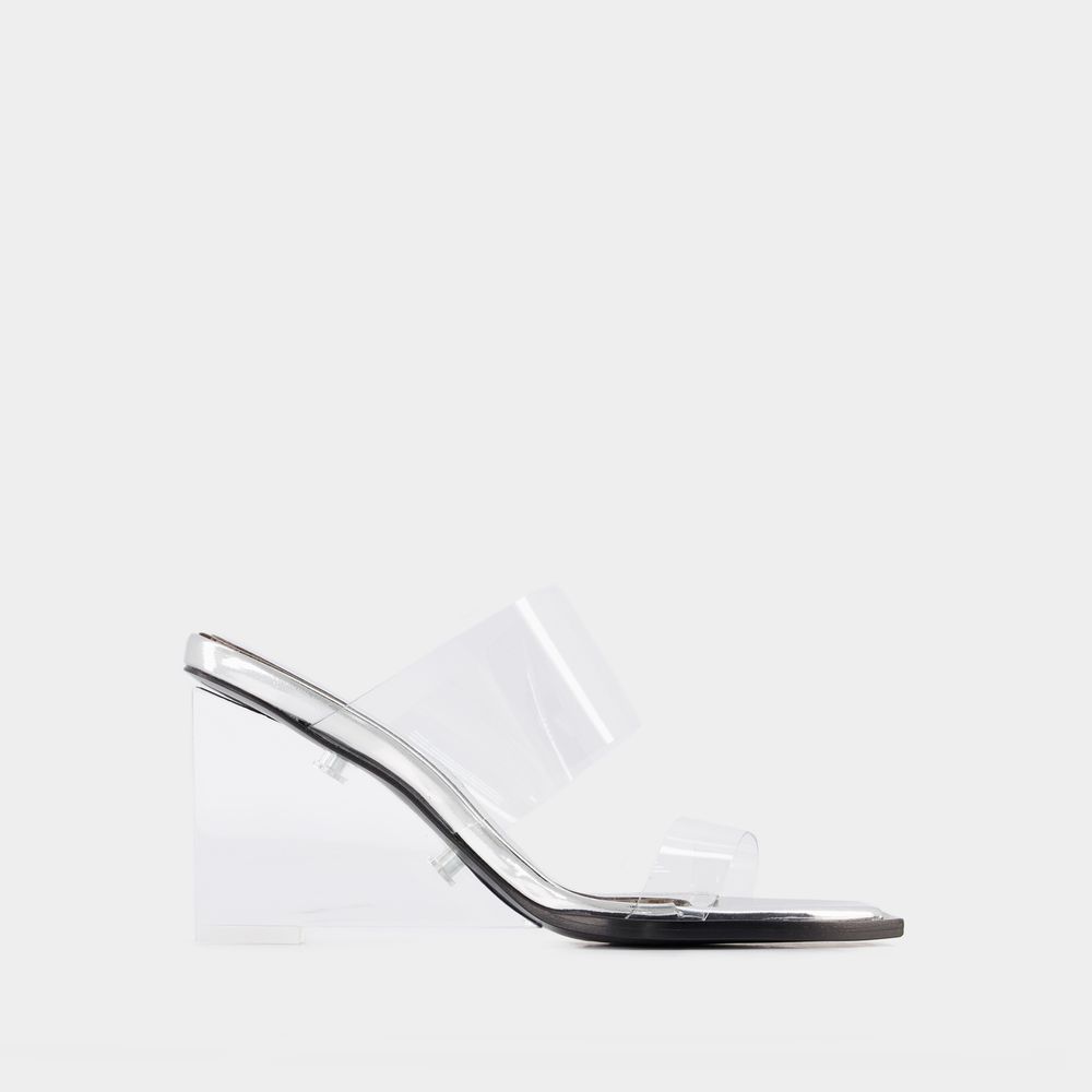 Alexander Mcqueen Sandals -  - Clear - Leather In Transparent