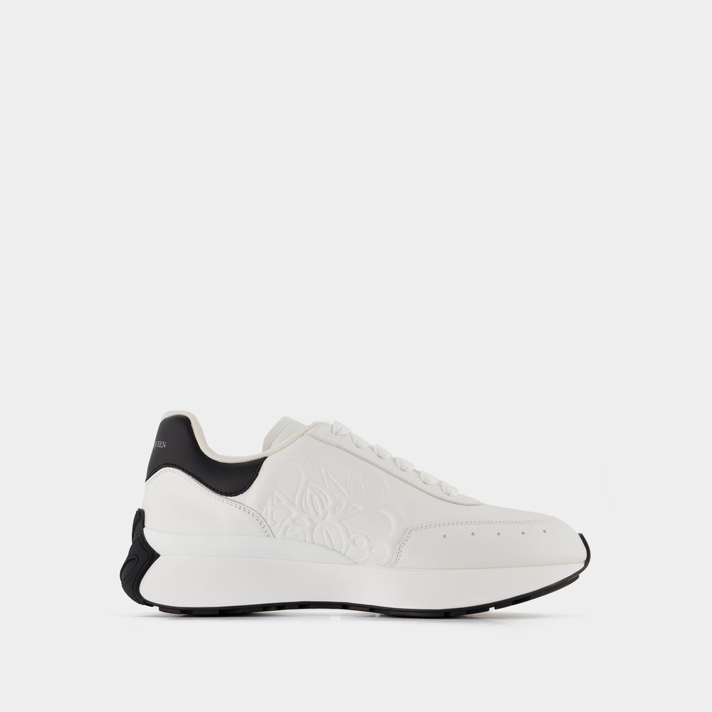 Alexander Mcqueen Oversized Sneakers  - White/black - Leather