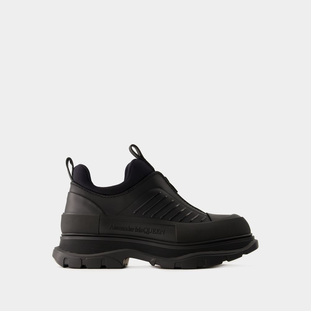 Alexander Mcqueen Tread Sneakers -  - Leather - Black