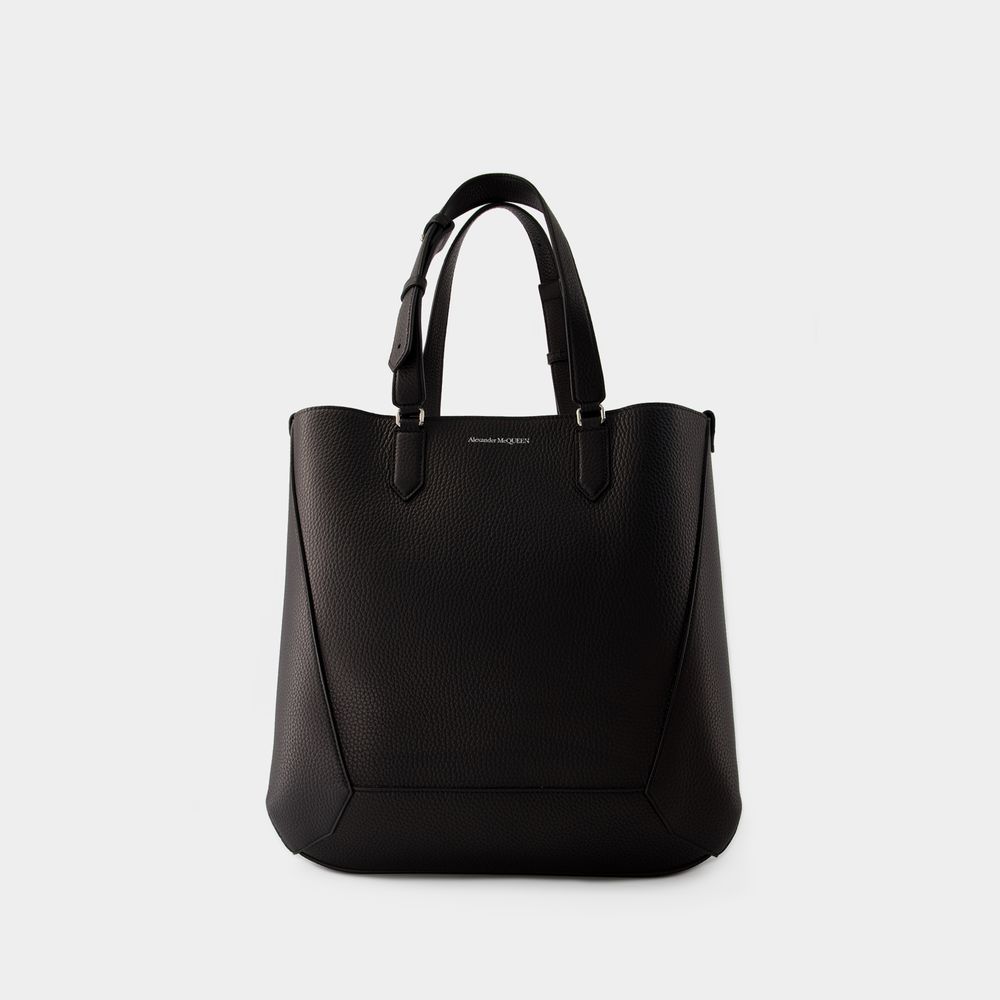 Alexander Mcqueen The Edge Medium Shopper Bag -  - Leather - Black