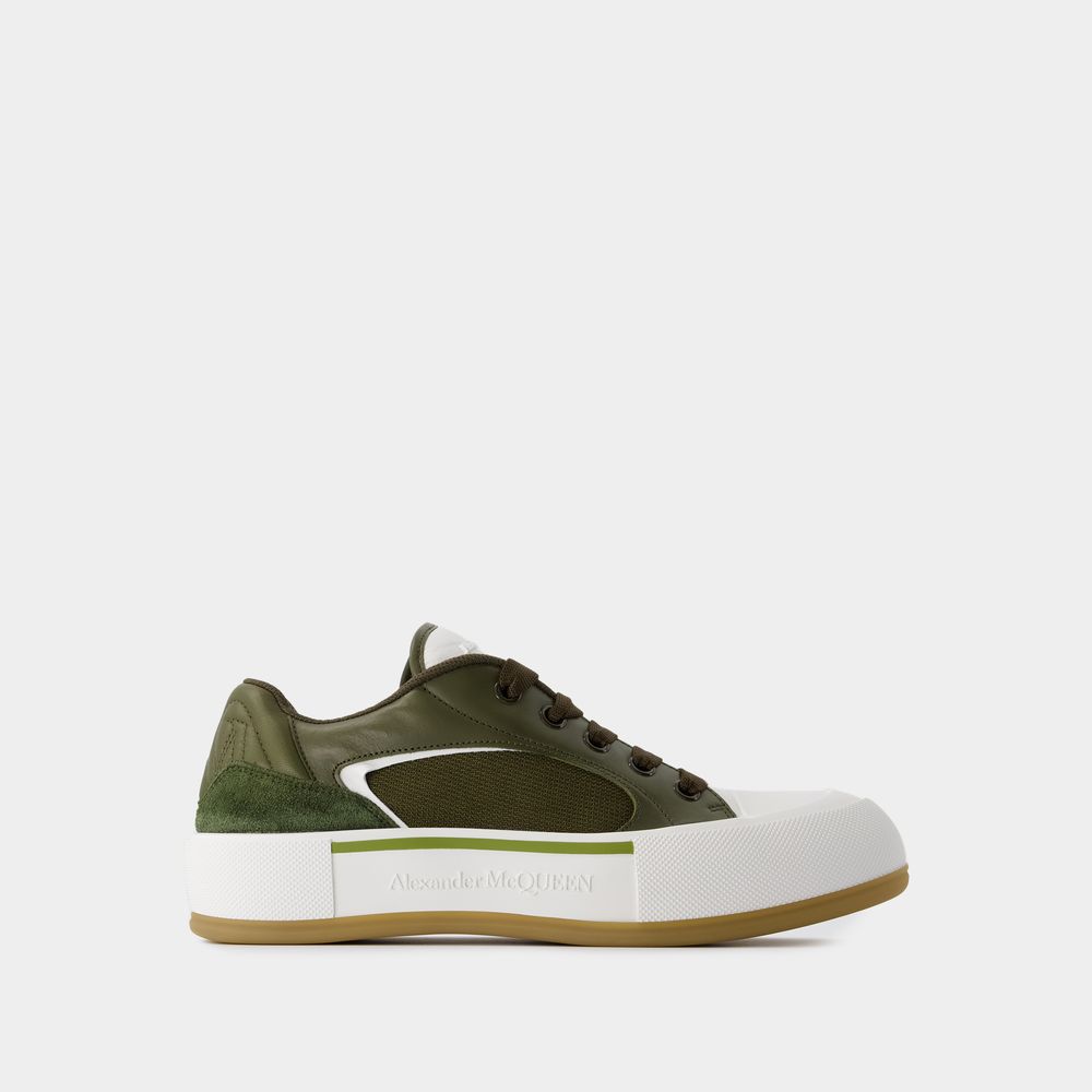 Alexander Mcqueen Deck Sneakers -  - Calfskin - Khaki