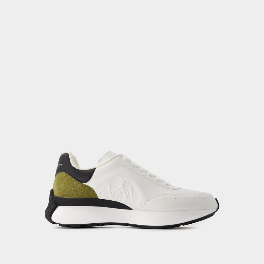 Alexander Mcqueen Sprint Runner Sneakers -  - Calfskin - White