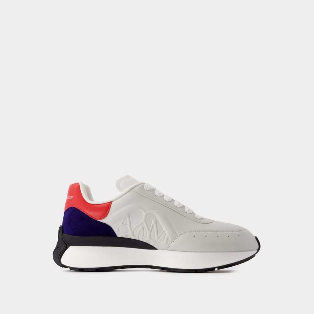 Alexander Mcqueen Sprint Runner Sneakers -  - Calfskin - Grey