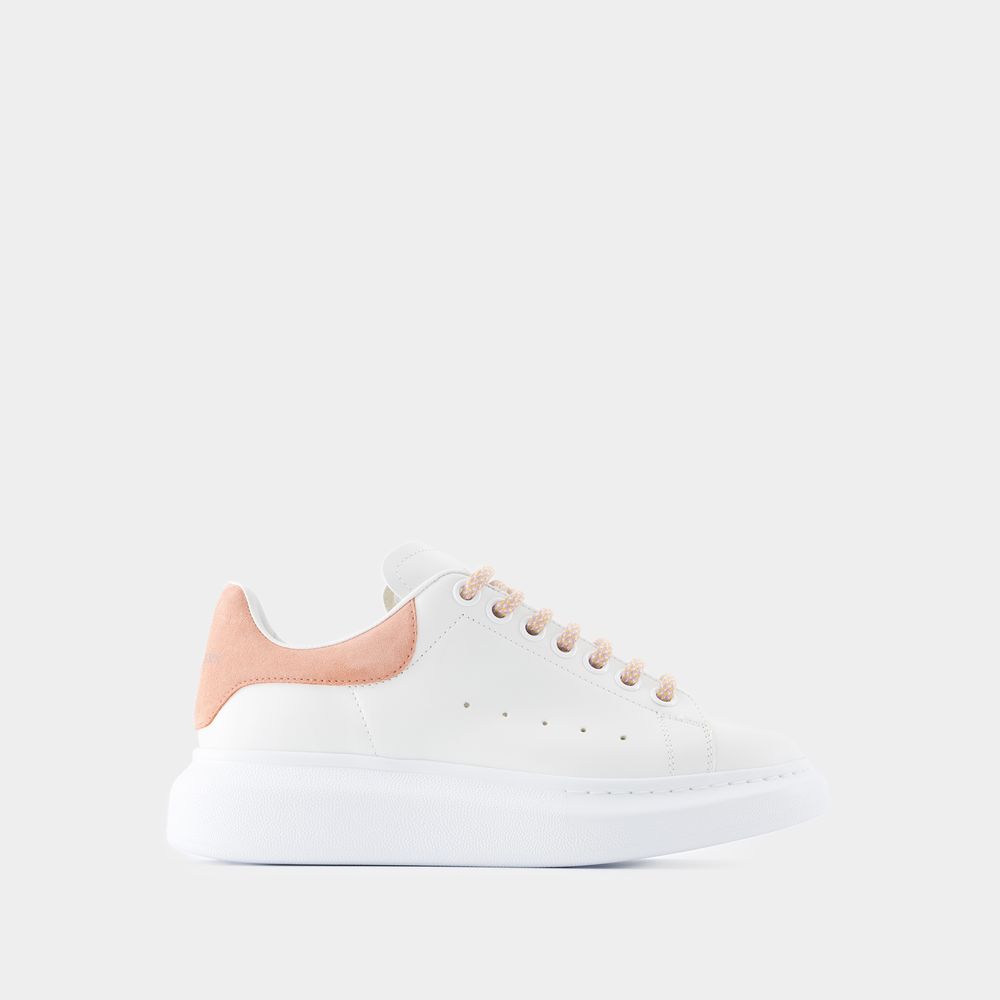 Shop Alexander Mcqueen Sneakers Oversized -  - Cuir - Blanc In White