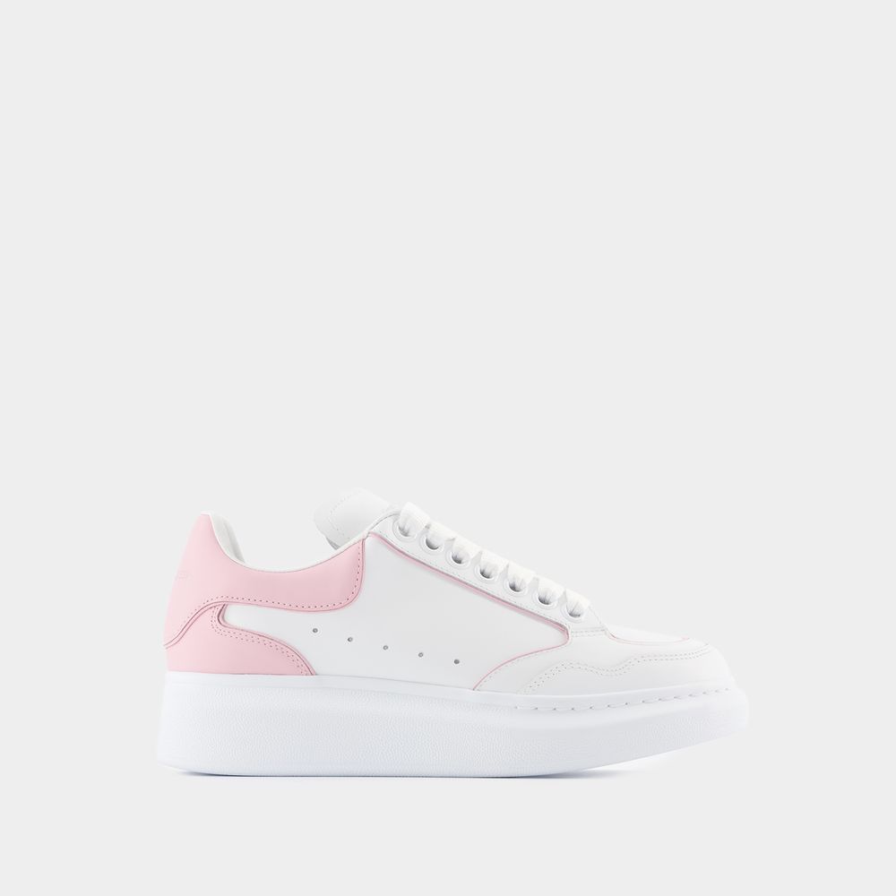 Alexander Mcqueen Oversized Hybrid Sneakers -  - Leather - White/pink
