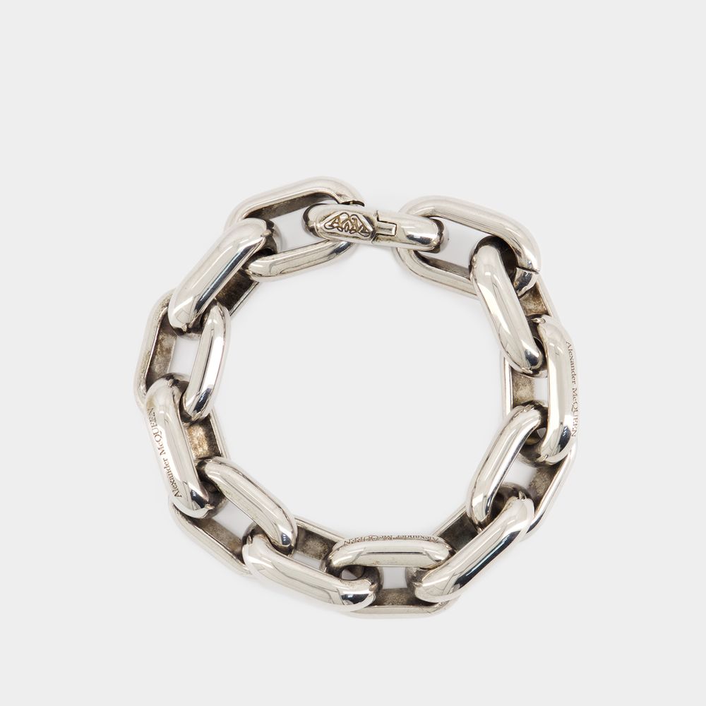 Alexander Mcqueen Peak Chain Bracelet -  - Metal - Metallic
