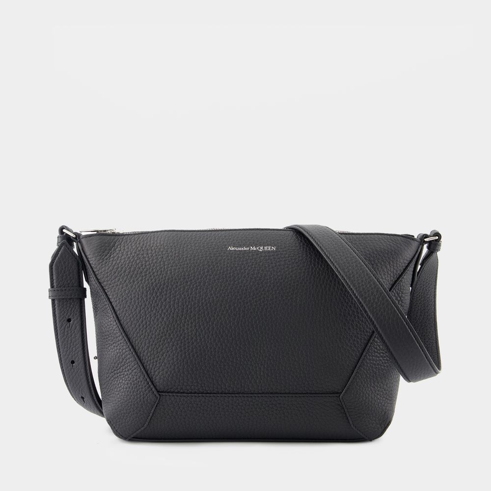 Shop Alexander Mcqueen The Edge Crossbody - - Leather - Black