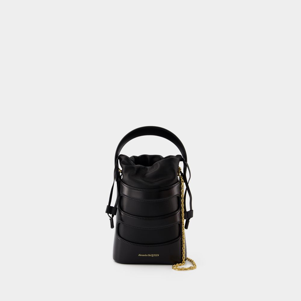 Shop Alexander Mcqueen The Rise Mini Crossbody -  - Leather - Black