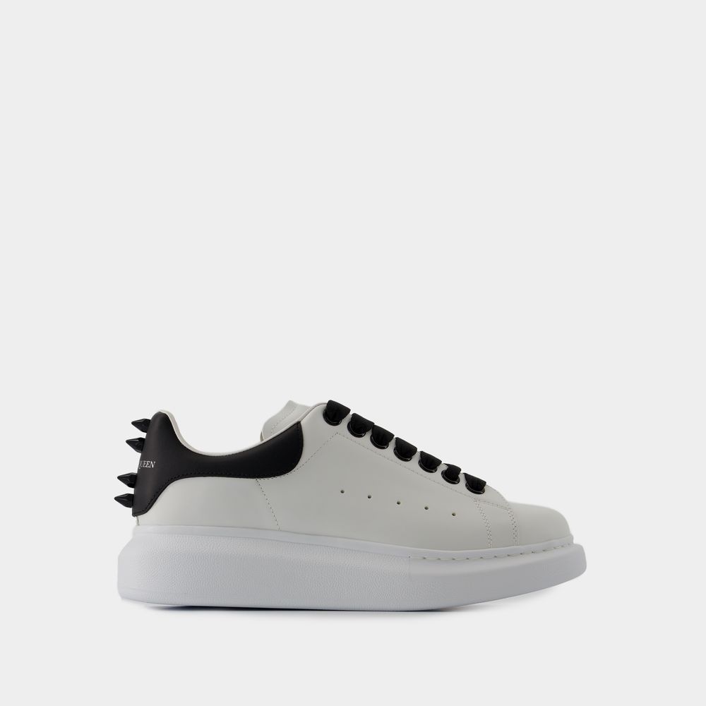 Alexander Mcqueen Sneakers Oversized -  - Cuir - Blanc/noir In White