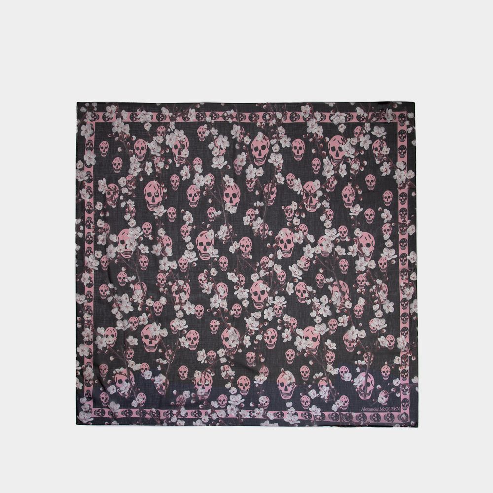 Alexander Mcqueen Scarves & Wraps In Black